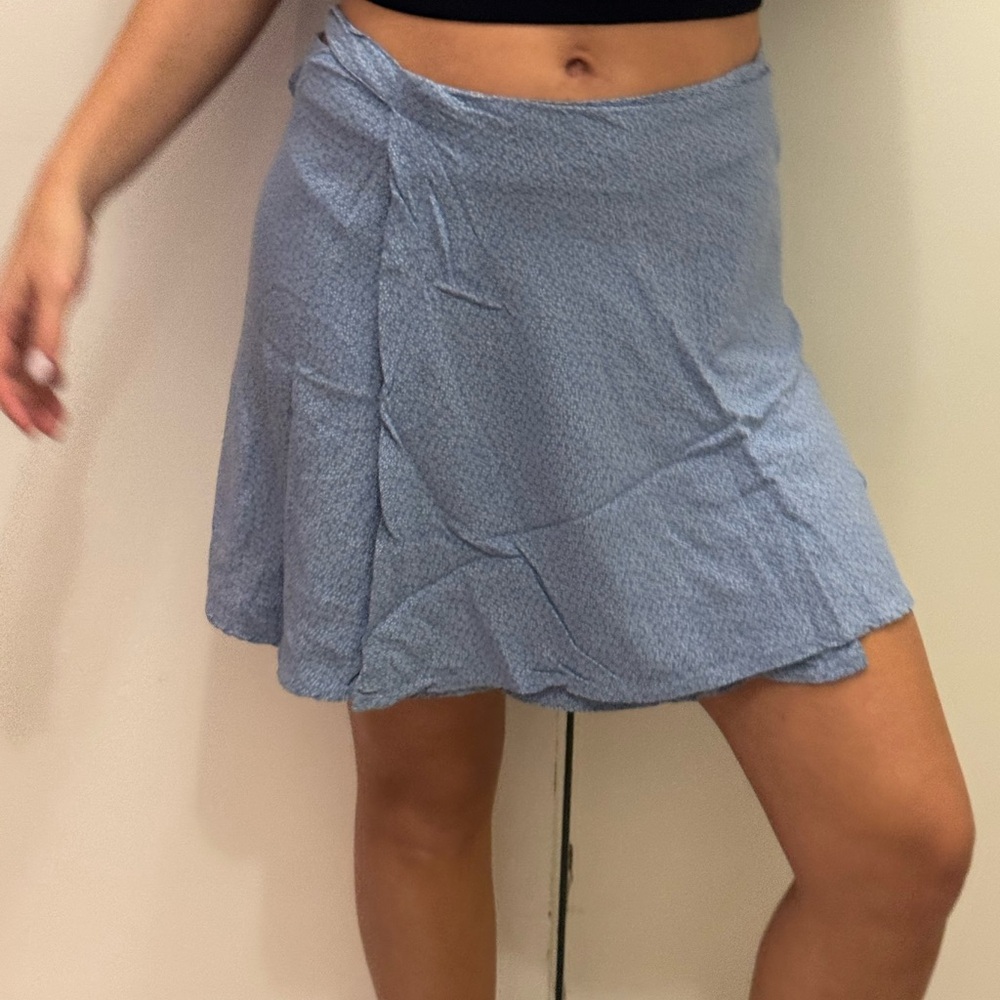 Brandy Melville Light Blue A-Line Skirt
